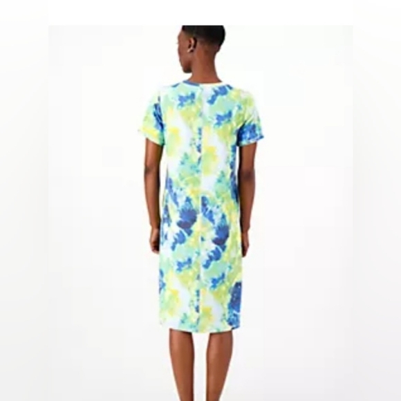 Logo Lounge Size LP Printed French Terry Tee Dress - Picture 2 of 5